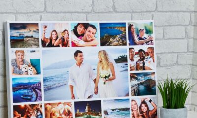 montázs kollázs vászonkép